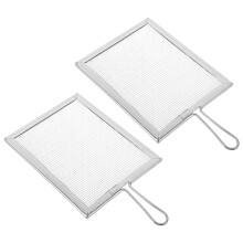 2Pcs Fine Mesh Metal Strainer With Handle For Ceramic Glaze Mud