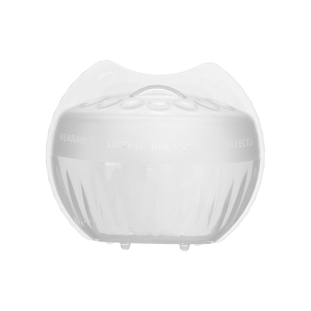 Manual Breast Pumps 2.7oz/80ml Capacity, Wearable Passive Silicone Breast Milk Collector