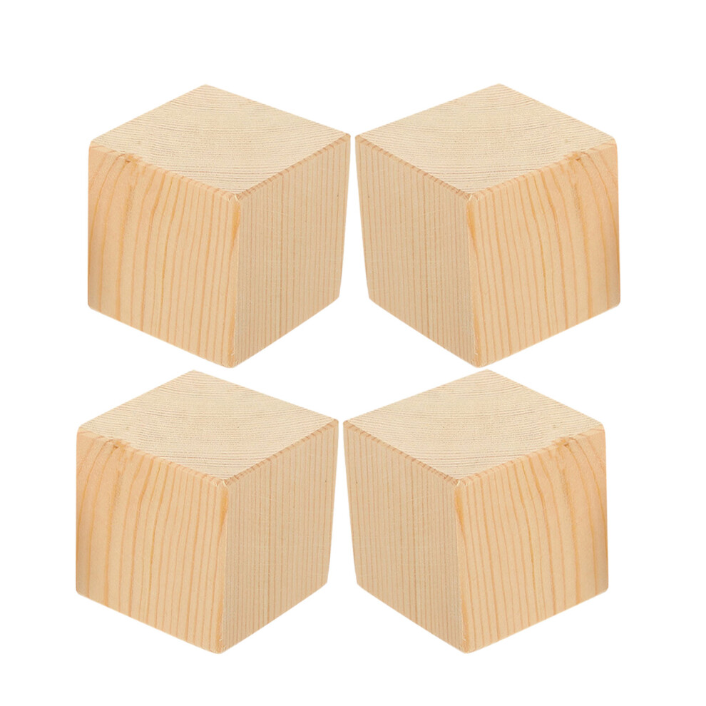 4Pcs Wooden Furniture Risers For Bed Chair Table Lift 3321439627390