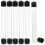 6 Pcs Clear Plastic Round Storage Tubes With Lids 1