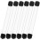 6 Pcs Clear Plastic Round Storage Tubes With Lids 10