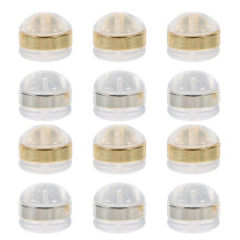 12Pcs Silicone Earring Backs Stopper Jewelry Accessories