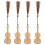 4Pcs Violin Shape Bamboo Bookmarks With Tassel Design 8