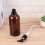 2Pcs 500Ml Refillable Brown Screw Pump Bottles For Essential Oil 11