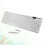 2. Wireless Ultra Thin Office Keyboard With Mouse White 9