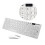 2. Wireless Ultra Thin Office Keyboard With Mouse White 8