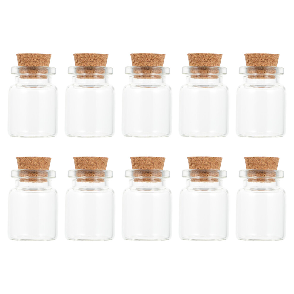 30Pcs Diy Wishing Transparent Drift Bottles With Wood Villcase
