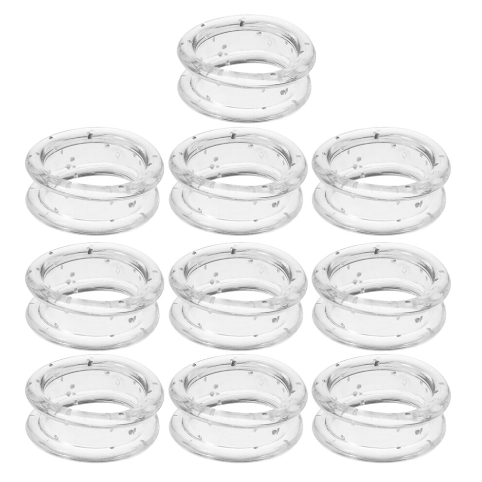 Villcase 10Pcs Silicone Finger Protector Rings For Grooming Shears Scissors