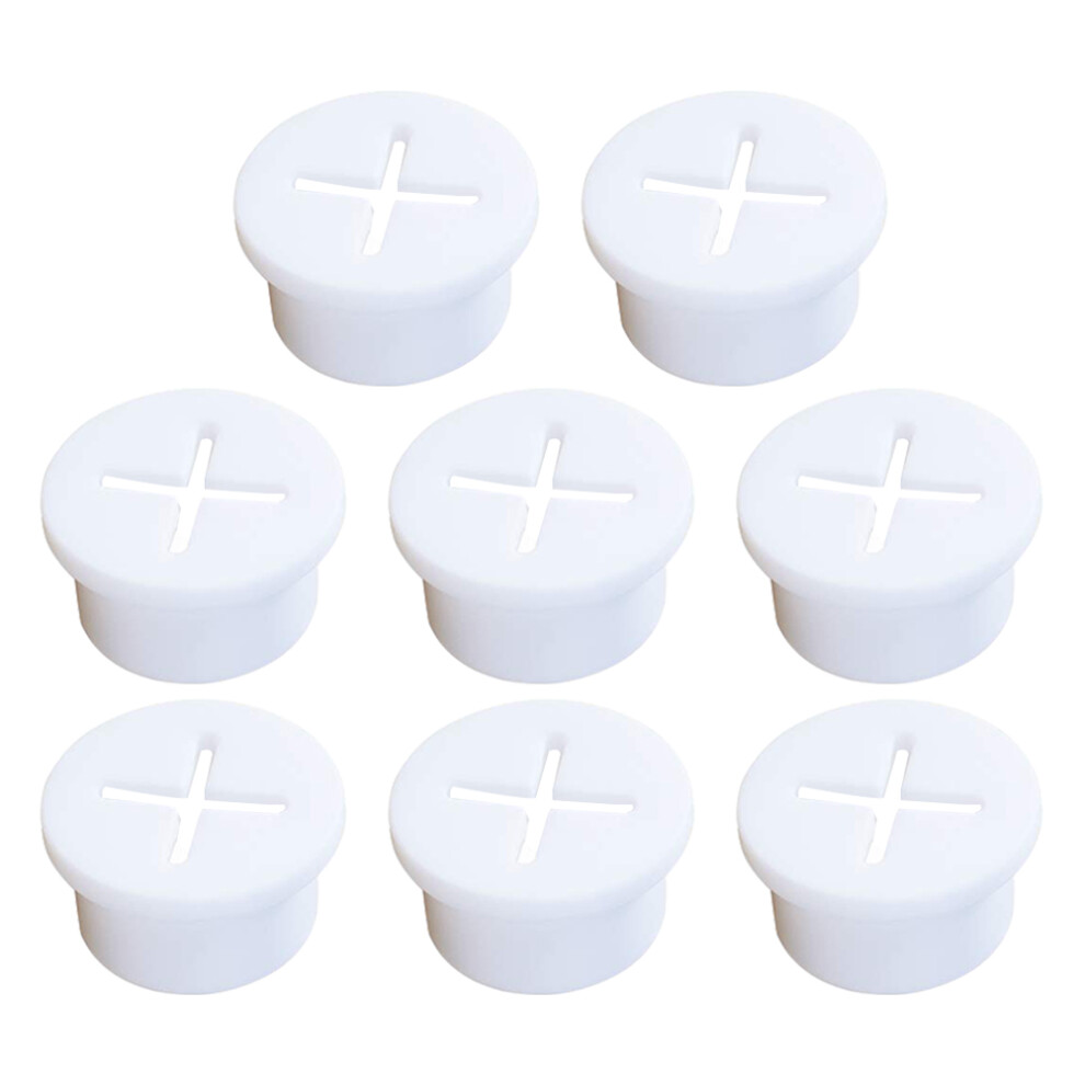8Pcs White Rubber Grommet Cable Hole Cover For Home Furniture-image-OPC-PKTJRKZ-NEW
