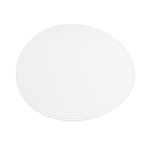 10Pcs Diy Round Cross Stitch Plastic Grid Plate 20Cm White