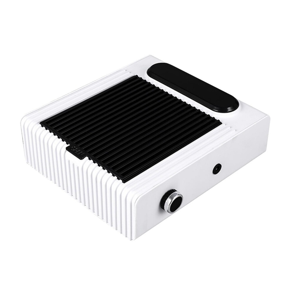Nail Manicure Tool 80W Electric Nail Dust Collector, Speed Adjustable Nail Drill Vacuum With Strainer Mesh Bianco 1