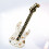 Guitar Shaped Enamel Pin Lapel Clothes Accessories For Men White 8