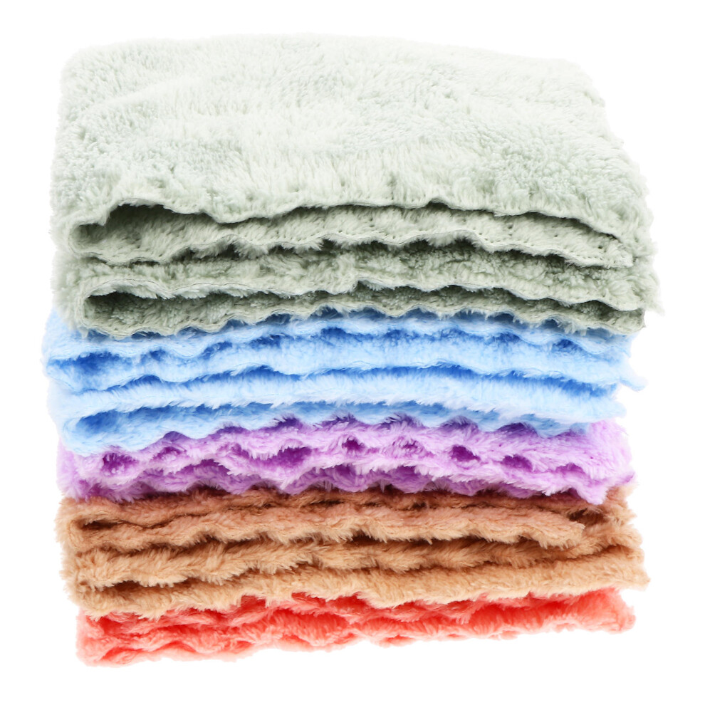 10Pcs Reusable Baby Wipes Towels For Toddlers Water Absorption Coral Ohphcall
