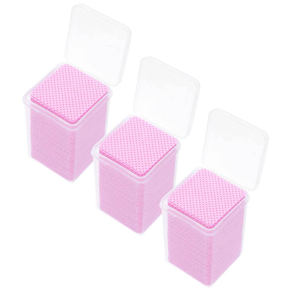 Ohphcall 600Pcs Glue Bottle Wiping Cotton Cloths For Eyelash Glue Removal