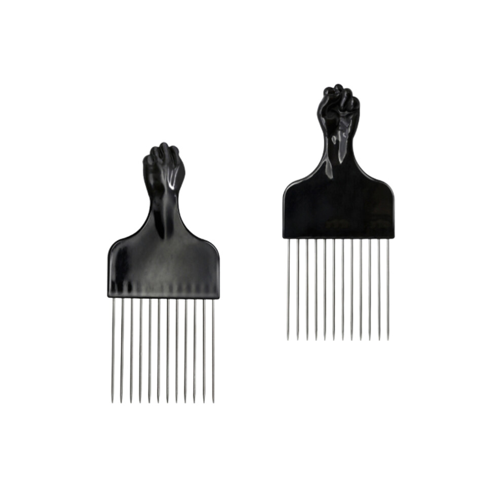 Ohphcall 2Pcs Stainless Steel Wide Tooth Comb For Hair Detangling