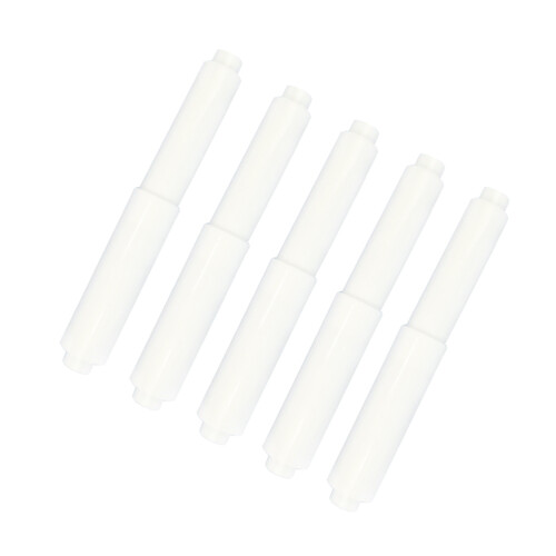 5Pcs Toilet Paper -All Style Plastic Spring Loaded White 2