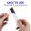 10 Pcs Traditional Stick-On Digital Temperature Strip Celsius 7