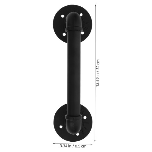 Vintage Iron Industrial Door Handle Bar Pull For Gate Cabinet Shed 1