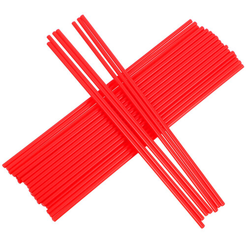 100Pcs Red Plastic Spray Can Tubes for Rust Removal and Lubrication