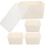 4 Pcs Clear Bins With Lids Storage Box Clothes Holder Office 11