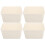 4 Pcs Clear Bins With Lids Storage Box Clothes Holder Office 2