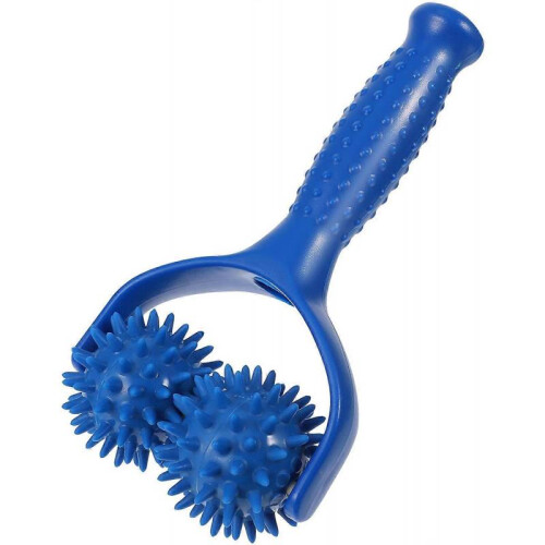 Muscle Roller Stick Handheld Foam Roller Massager for Back Neck Arm Legs (Blue)