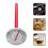 Car Interior Clock Shape Mechanical Thermometer Red 8