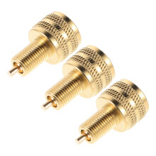 3Pcs Truck Tire Air Valve Adapters Copper Durable Inflator Nozzle Set