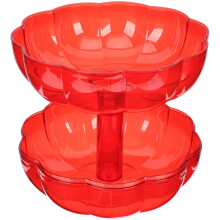 Red Pumpkin Cookie Jar with Cover for Snacks