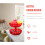 Red Pumpkin Cookie Jar with Cover for Snacks 11