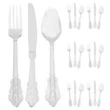 1 Set Plastic Cutlery Forks Spoons Cutters for Parties Picnics