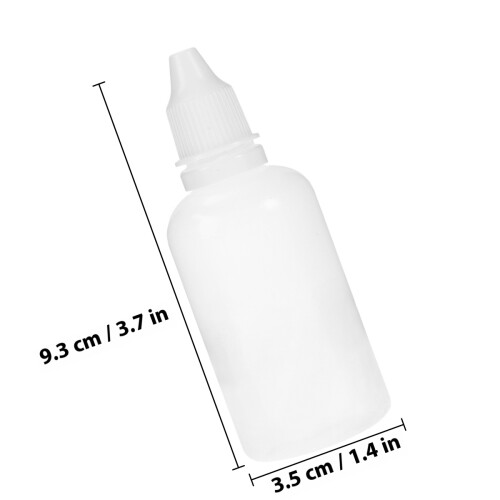 10 Unidades 50Ml Frascos Plásticos Vazios Com Conta-Gotas 2