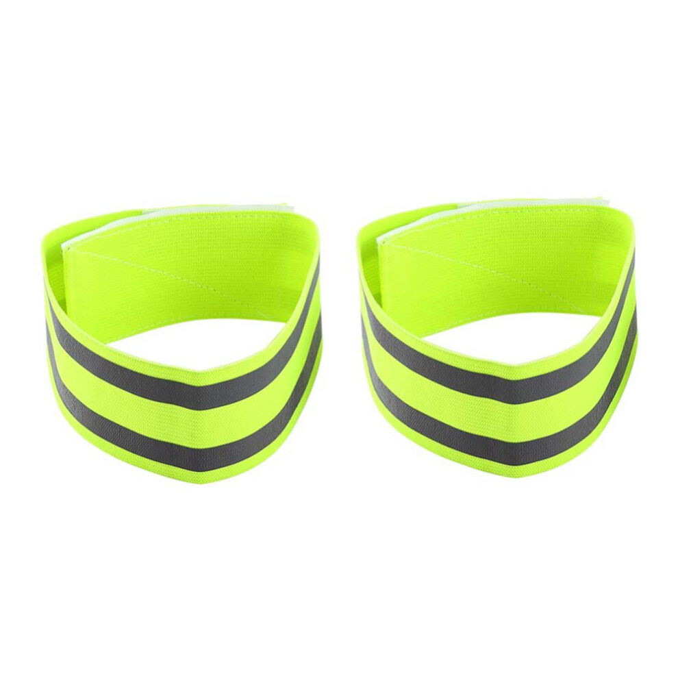 Reflective Wristbands For Walking And Running Ankle Bands Adjustable One-Size High-Visibility Safety For Cycling Outdoors 9354506030797