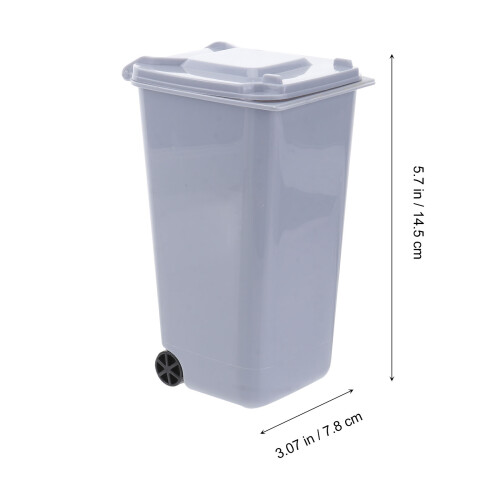 4er-pack mini-müllbehälter in , grau, grün, 1