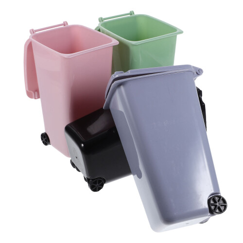 4er-pack mini-müllbehälter in , grau, grün,