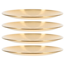 4 salatteller 10,7 cm rund gold unzerbrechlich