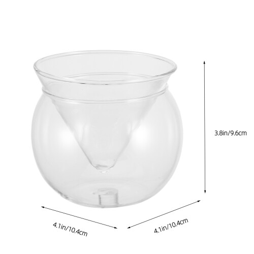 1 borosilikat cocktailglas, rund, transparent 1