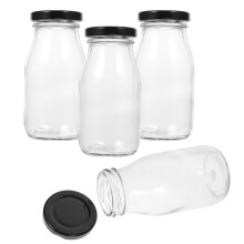 4 milchbehälter aus , 200 ml, mit deckel für kühlschrank