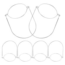 6 marmeladenglas-halter aus edelstahldraht,