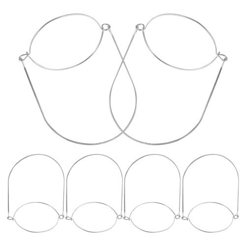 6 marmeladenglas-halter aus edelstahldraht,