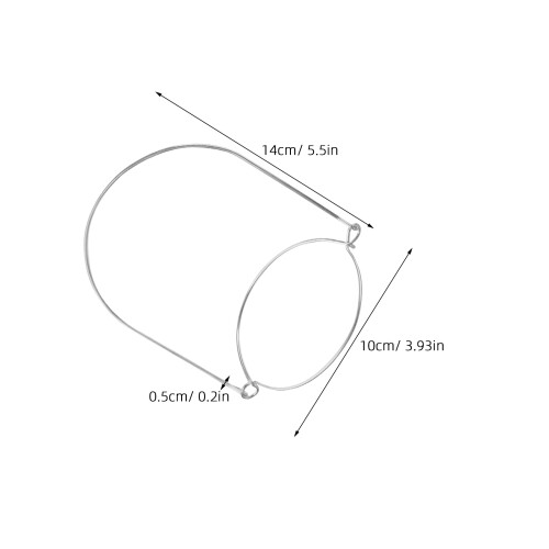 6 marmeladenglas-halter aus edelstahldraht, 2