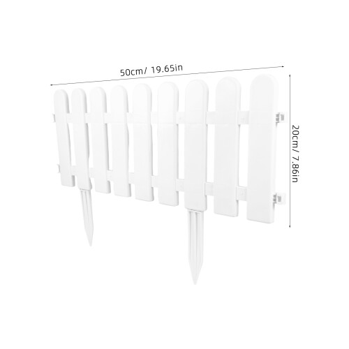 4 Sets Kunststoffzäune Für Und Außen (Weiß) 2