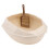 1Pc Khaki Plastic Cat Litter Box with Half-Closed Flap Anti-Splashing 8