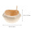 1Pc Khaki Plastic Cat Litter Box with Half-Closed Flap Anti-Splashing 11