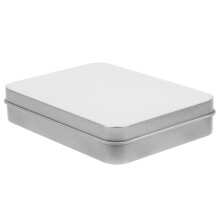 Caja De Estaño Rectangular Con Tapa Para Dulces Y Recuerdos (Grande)