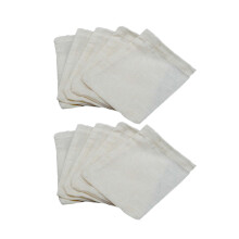 20Pcs White Cotton Tea Bags Drawstring Filter for Loose Leaf Tea