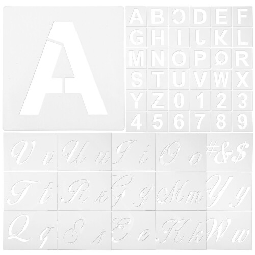 Letter And Number Stencil Set For Crafts