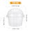50 Pcs Plastic Dessert Cups With Lids For Pudding Soup Ice Cream 2