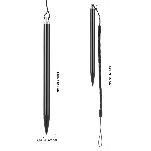 3Pcs Resistive Screen Stylus Pen With Spring Rope For Pos Navigator 1