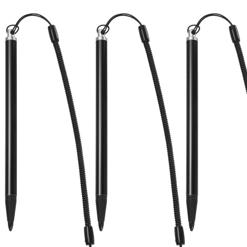3Pcs Resistive Screen Stylus Pen With Spring Rope For Pos Navigator